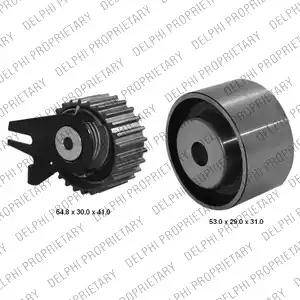 Delphi KDB453 - Комплект зубчатого ремня ГРМ autospares.lv