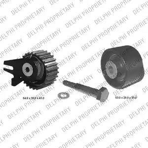 Delphi KDB199 - Комплект зубчатого ремня ГРМ autospares.lv