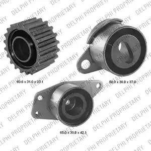 Delphi KDB195 - Комплект зубчатого ремня ГРМ autospares.lv