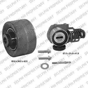 Delphi KDB119 - Комплект зубчатого ремня ГРМ autospares.lv