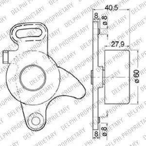 Delphi KDB133 - Комплект зубчатого ремня ГРМ autospares.lv