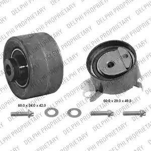 Delphi KDB288 - Комплект зубчатого ремня ГРМ autospares.lv