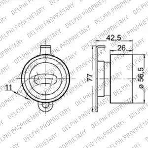 Delphi KDB239 - Комплект зубчатого ремня ГРМ autospares.lv