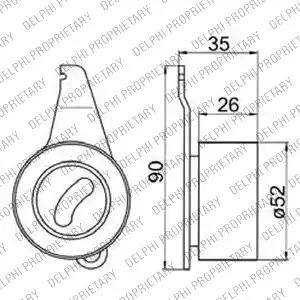 Delphi KDB229 - Комплект зубчатого ремня ГРМ autospares.lv