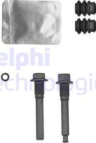 Delphi KS1058 - Комплект направляющей гильзы, тормозной поршень autospares.lv