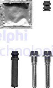 Delphi KS1053 - Комплект направляющей гильзы, тормозной поршень autospares.lv