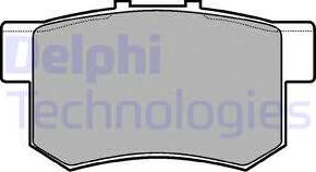 Delphi LP948 - Тормозные колодки, дисковые, комплект autospares.lv