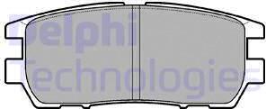 Delphi LP954 - Тормозные колодки, дисковые, комплект autospares.lv
