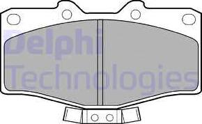 Delphi LP951 - Тормозные колодки, дисковые, комплект autospares.lv