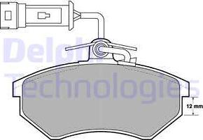 Delphi LP901 - Тормозные колодки, дисковые, комплект autospares.lv