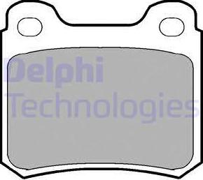 Delphi LP915 - Тормозные колодки, дисковые, комплект autospares.lv