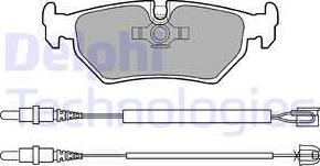 Delphi LP910 - Тормозные колодки, дисковые, комплект autospares.lv