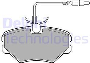 Delphi LP917 - Тормозные колодки, дисковые, комплект autospares.lv