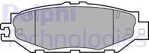 Delphi LP939 - Тормозные колодки, дисковые, комплект autospares.lv