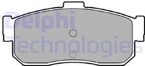 Delphi LP975 - Тормозные колодки, дисковые, комплект autospares.lv