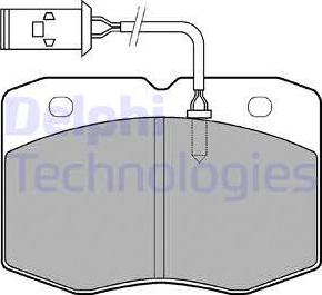 Delphi LP970 - Тормозные колодки, дисковые, комплект autospares.lv