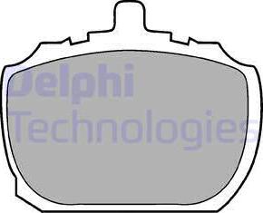 Delphi LP45 - Тормозные колодки, дисковые, комплект autospares.lv