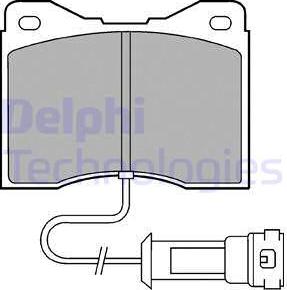 Delphi LP556 - Тормозные колодки, дисковые, комплект autospares.lv