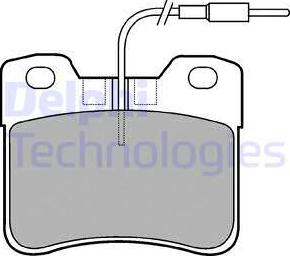 Delphi LP563 - Тормозные колодки, дисковые, комплект autospares.lv