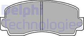 Delphi LP529 - Тормозные колодки, дисковые, комплект autospares.lv