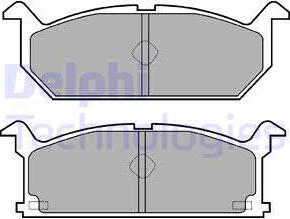 Delphi LP528 - Тормозные колодки, дисковые, комплект autospares.lv