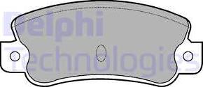 Delphi LP523 - Тормозные колодки, дисковые, комплект autospares.lv