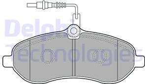 Delphi LP1995 - Тормозные колодки, дисковые, комплект autospares.lv