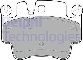 Delphi LP1996 - Тормозные колодки, дисковые, комплект autospares.lv