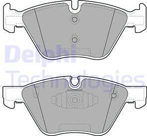 Delphi LP1960 - Тормозные колодки, дисковые, комплект autospares.lv