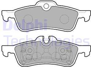 Delphi LP1912 - Тормозные колодки, дисковые, комплект autospares.lv