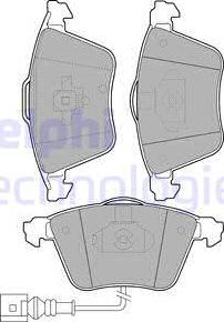 Delphi LP1921-18B1 - Тормозные колодки, дисковые, комплект autospares.lv