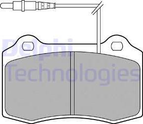 Delphi LP1457 - Тормозные колодки, дисковые, комплект autospares.lv