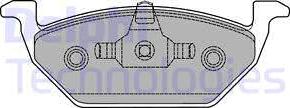 Delphi LP1436 - Тормозные колодки, дисковые, комплект autospares.lv