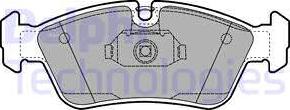 Delphi LP1421-18B1 - Тормозные колодки, дисковые, комплект autospares.lv