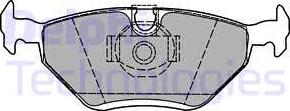 Delphi LP1423 - Тормозные колодки, дисковые, комплект autospares.lv