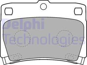 Delphi LP1546 - Тормозные колодки, дисковые, комплект autospares.lv