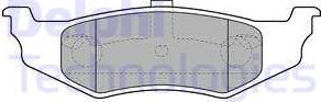 Delphi LP1515 - Тормозные колодки, дисковые, комплект autospares.lv