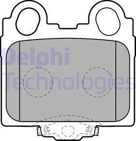 Delphi LP1510 - Тормозные колодки, дисковые, комплект autospares.lv