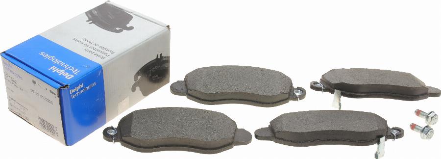 Delphi LP1582 - Тормозные колодки, дисковые, комплект autospares.lv