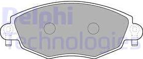 Delphi LP1533-18B1 - Тормозные колодки, дисковые, комплект autospares.lv