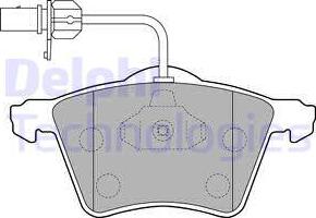 Delphi LP1529 - Тормозные колодки, дисковые, комплект autospares.lv