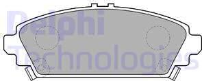 Delphi LP1526 - Тормозные колодки, дисковые, комплект autospares.lv