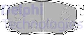 Delphi LP1527 - Тормозные колодки, дисковые, комплект autospares.lv