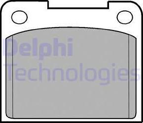 Delphi LP15 - Тормозные колодки, дисковые, комплект autospares.lv