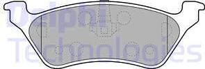 Delphi LP1694 - Тормозные колодки, дисковые, комплект autospares.lv