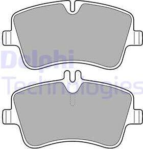 Delphi LP1696 - Тормозные колодки, дисковые, комплект autospares.lv