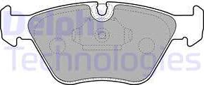 Delphi LP1608 - Тормозные колодки, дисковые, комплект autospares.lv