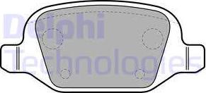 Delphi LP1685 - Тормозные колодки, дисковые, комплект autospares.lv