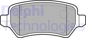 Delphi LP1681 - Тормозные колодки, дисковые, комплект autospares.lv
