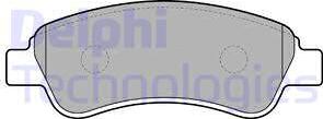 Delphi LP1679 - Тормозные колодки, дисковые, комплект autospares.lv